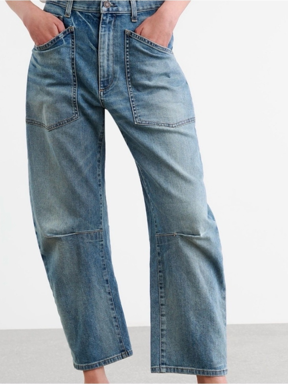 Nili Lotan Emerson Boyfriend Jeans in Blue Waist 25